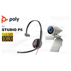 POLY - CAMARA WEBCAM Studio P5 + BLACKWIRE 3210