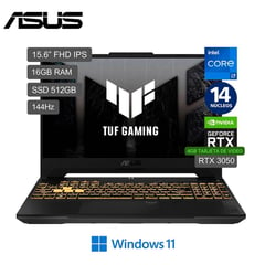 ASUS - Laptop Gamer ASUS 156 FHD Core i7-12700H 16GB RAM 512GB SSD RTX-3050 W11 FX507ZC4-HN002W