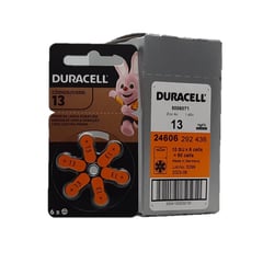 DURACELL - CAJA DE 60 PILAS PARA AUDIFONOS 13 (10 BLISTER x 6 PILAS)