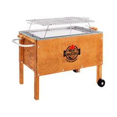 MEAT MASTER - Caja China Master Mediana + Parrilla de Varillas Galvanizada + Funda