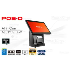 PC All in One Celeron J1900 POS-D ALL POS 14W 4-128-14 TOUCH SCREEN c