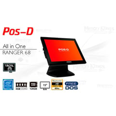 PC All in One Celeron J6412 POS-D RANGER 68 4-128-15 TOUCH SCREEN