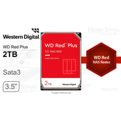 WD - DISCO DURO 35 2TB RED PLUS NAS 128MB