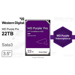 WD - DISCO DURO 35 22TB Purple Pro 512MB Vigilancia
