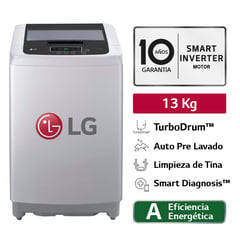 LG - Lavadora Carga Superior 13 Kg WT13DPBK Gris