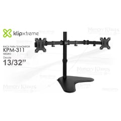 KLIP XTREME - SOPORTE para 2-MONITOR KPM-311 13-32pu