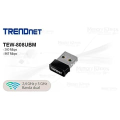 TRENDNET - RED Wi-Fi USB TEW-808UBM AC1200 nano