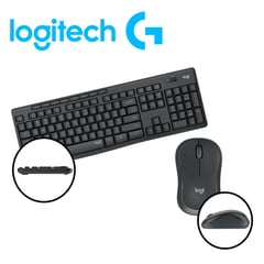 LOGITECH - KIT TECLADO Y MOUSE MK295 WIRELESS " SILENCIOSO"