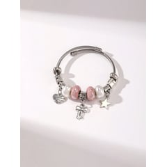 GENERICO - 1 pulsera de moda con charms regulables