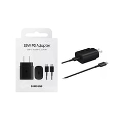 SAMSUNG - Cargador 25W Con Cable - Negro - Original