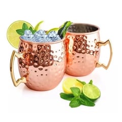 LUGANO - Mug 500 ml cobre martillado moscow mule