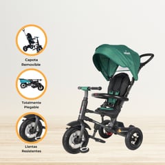 BLUE INFANTIS - Triciclo Guiador Plegable «GO RIDER» Green