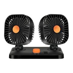 GENERICO - Ventilador Doble Cuadrado Turbo Universal Auto