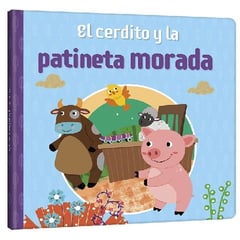 GENERICO - Libro Infantil Cerdito y la Patineta Morada