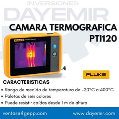 FLUKE - CAMARA TERMOGRAFICA DE MEDICION FLUKE PTI120