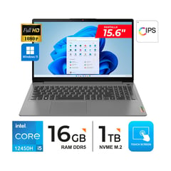 LENOVO - LAPTOP IdeaPad Slim 3 156 FHD IPS Core i5-12450H 44GHz 16GB DDR5 1TB TOUCH Win11