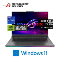 ASUS - Laptop Gaming ROG G18 G814JVR 2024 Intel Core i9 14900HX 32GB 1TB RTX4060 8GB 18″ WQXGA W11