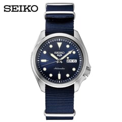 SEIKO - Reloj Seiko 5 Sports SKX SRPE63 Automático Fecha Correa Nailon Azul