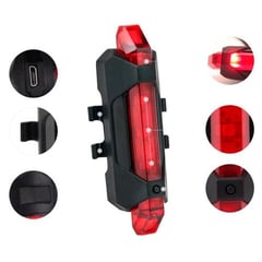 GENERICO - Luz LED Recargable Trasera Bicicleta Ciclismo Lampara Foco