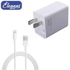 SEISA - Cargador lightning de iPhone de 1 metros (cabezal con cable) US2-1 Élegans