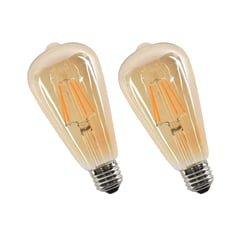 OEM - Pack De 2 Focos Led ST64 E27 Vintage - Amarillo