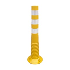 QRUBBER - Hito de vialidad fijo de poliuretano 75cm Amarillo