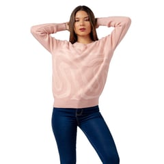 IMPORTADO - Sueter Polera Mujer de Cashemira Color Palo Rosa