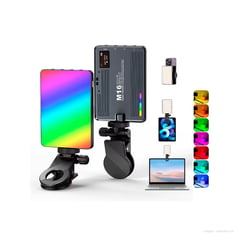 GENERICO - LUZ LED PORTATIL RGB M16 5W PARA CELULAR Y CAMARA