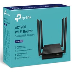 TP LINK - ROUTER ARCHER C64 DOBLE BANDA AC1200 FULL GIGABIT