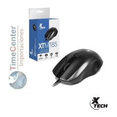 XTECH - MOUSE WIRED ERGONÓMICO ÓPTICO DE 3 BOTONES USB - XTM-185