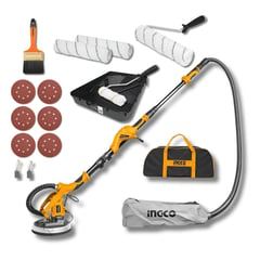 INGCO TOOLS - Combo lijadora de pared y techo Ingco + Kit de acabado fino Truper