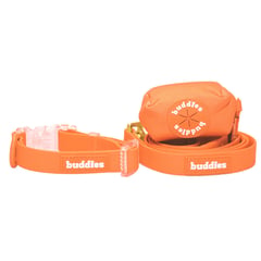 BUDDIES - Collar y correa 152cm Mascotas Naranja S