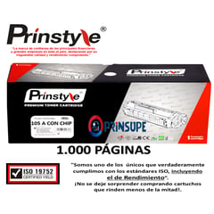 GENERICO - TONER 105A PRINSTYLE CON CHIP DE 1.000 PÁG -ISO 19752-