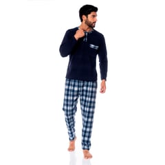 GENERICO - Pijama Micro Polar Azul Marino