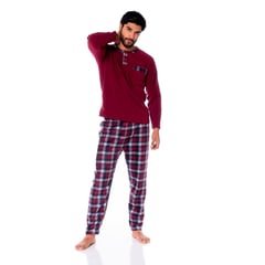 GENERICO - Pijama Micro Polar Rojo Hombre