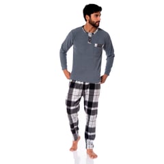 GENERICO - Pijama Micro Polar Gris Hombre