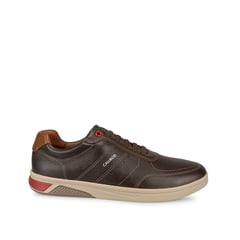 CALIMOD - Zapatilla Casual UFO-002 Canela Cuero