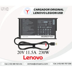 LENOVO - CARGADOR USB 20V 11.5A - 230W