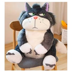 GENERICO - Peluche Gato Lucifer 45cm Gato Kawaii Enfadado Cenicienta