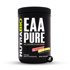 NUTRABIO - EAA PURE Aminoácidos 434 gramos - Strawberry Lemon Bomb