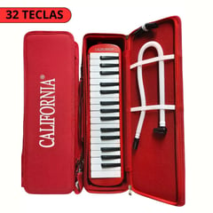 CALIFORNIA - Melodica de 32 teclas Rojo  "CALIFORNIA"