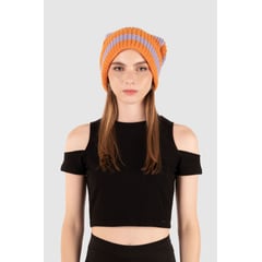 NOW - Gorra Tejida Bob - Naranja