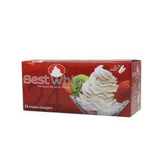 BESTWHIP - CARGAS DE GAS NITRÓGENO X 24 PARA ESPUMA, CHANTILLY, CREMA DE LECHE