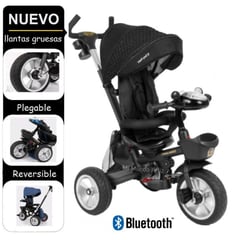 Triciclo Baby Craft Flex Musical con Bluetooth Negro