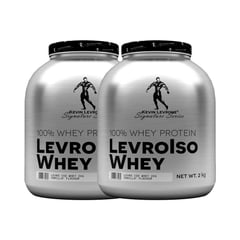 KEVIN LEVRONE - Pack 02 Proteina Isolatada Kevin Levrone Levroiso Whey 2Kg Vainilla