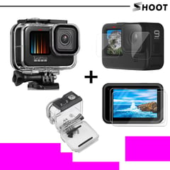 SHOOT - Case Supersuit + Vidrio templado para Gopro Hero 12 11 10 9 black