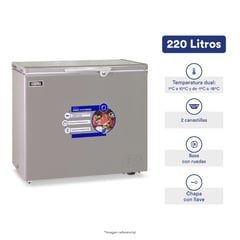 ILUMI - Congelador dual de 220 Litros