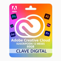 ADOBE - Licencia de Creative Cloud 1 Año