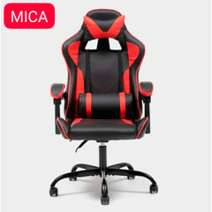 GENERICO - SILLA GAMER MARCA MICA MODELO DESTROYER COLOR ROJO