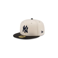 NEW ERA - Gorro 59Fifty MLB New York Yankees Leather Visor White